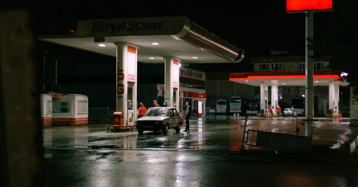 Tankstation bemand open in de buurt