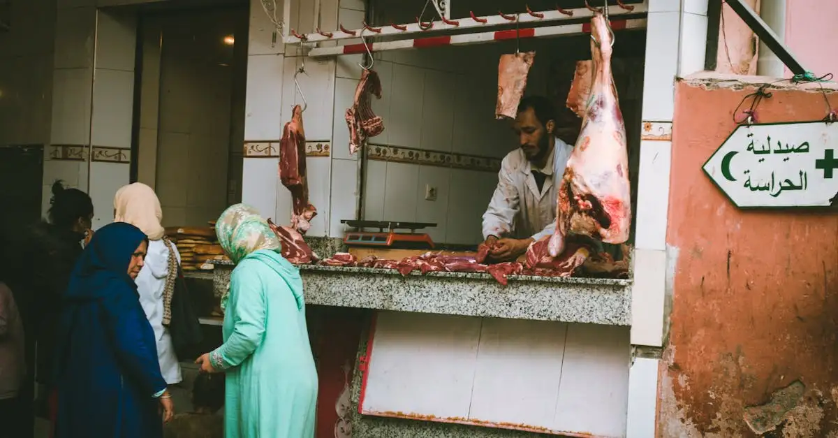 Marokkaanse slager in de buurt