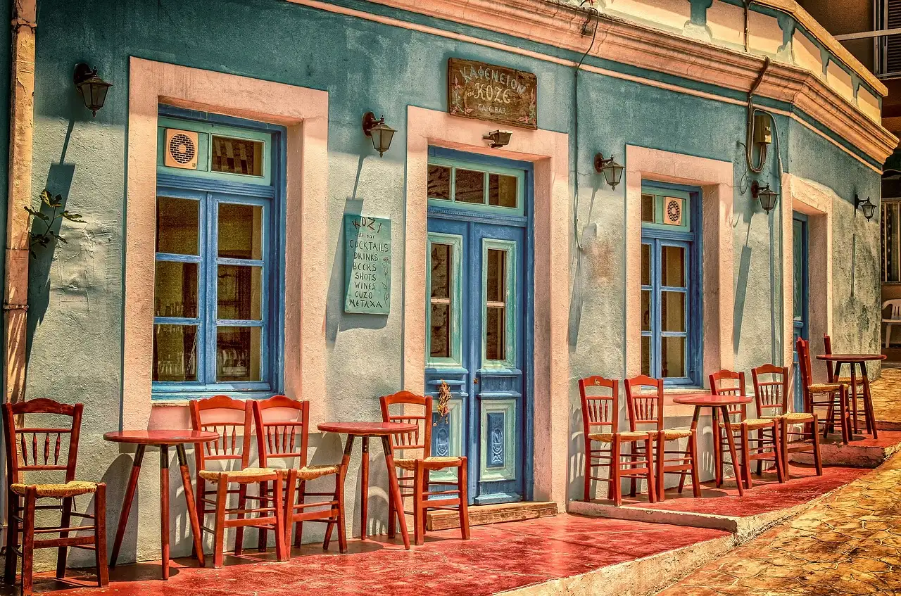 Restaurant in buurt van carre
